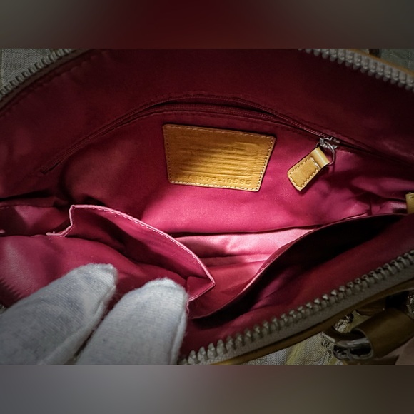 Vintage Y2K Coach Mustard Leather Shoulder Bag crossbody strap ❌60% OFF SALE❌ - Picture 7 of 16